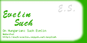 evelin such business card